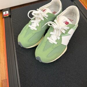 New Balance Fresh Green and White Trainers